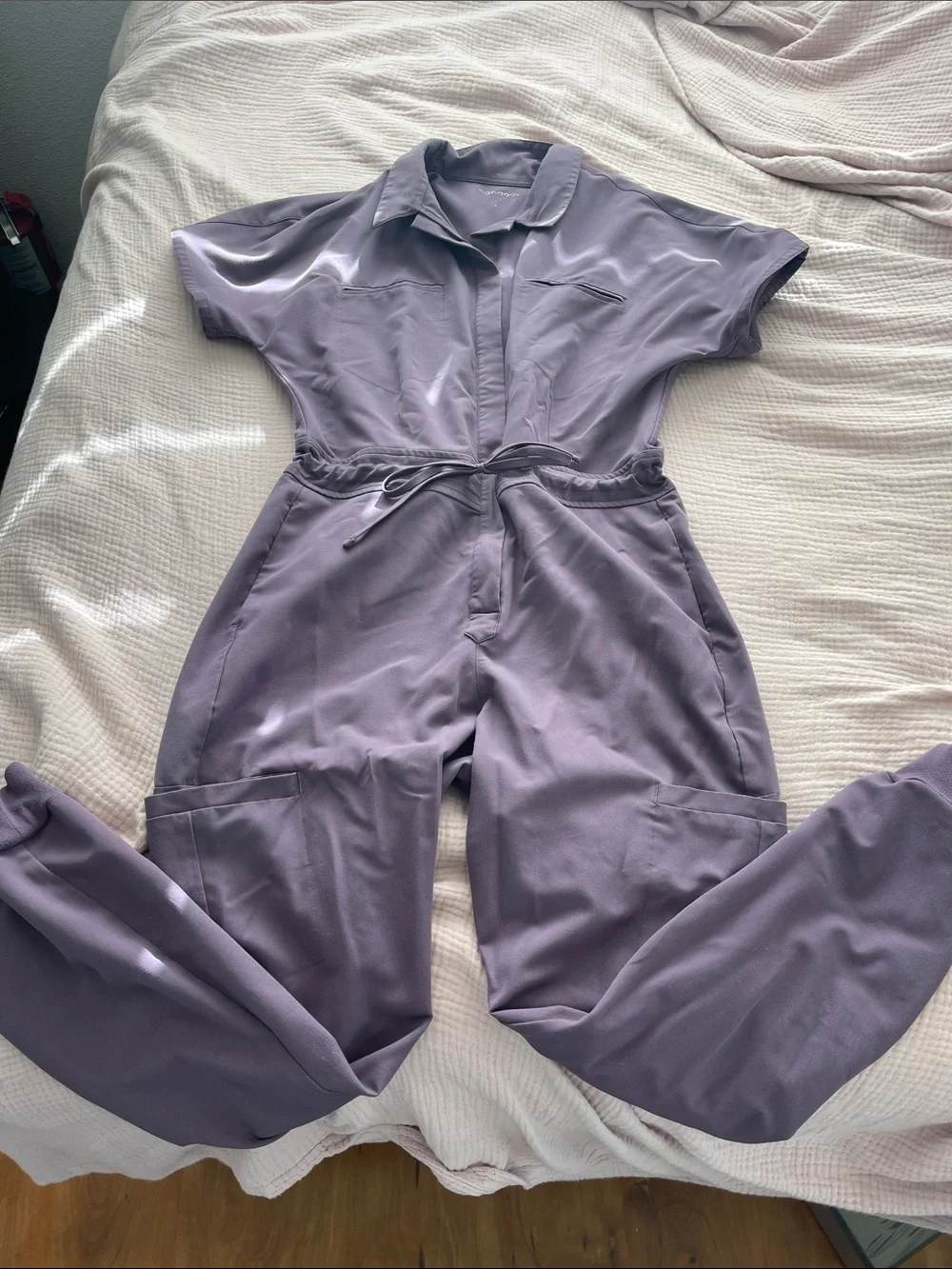 Mandala Lavender scrubs Jumpsuit - Picture 1 of 5